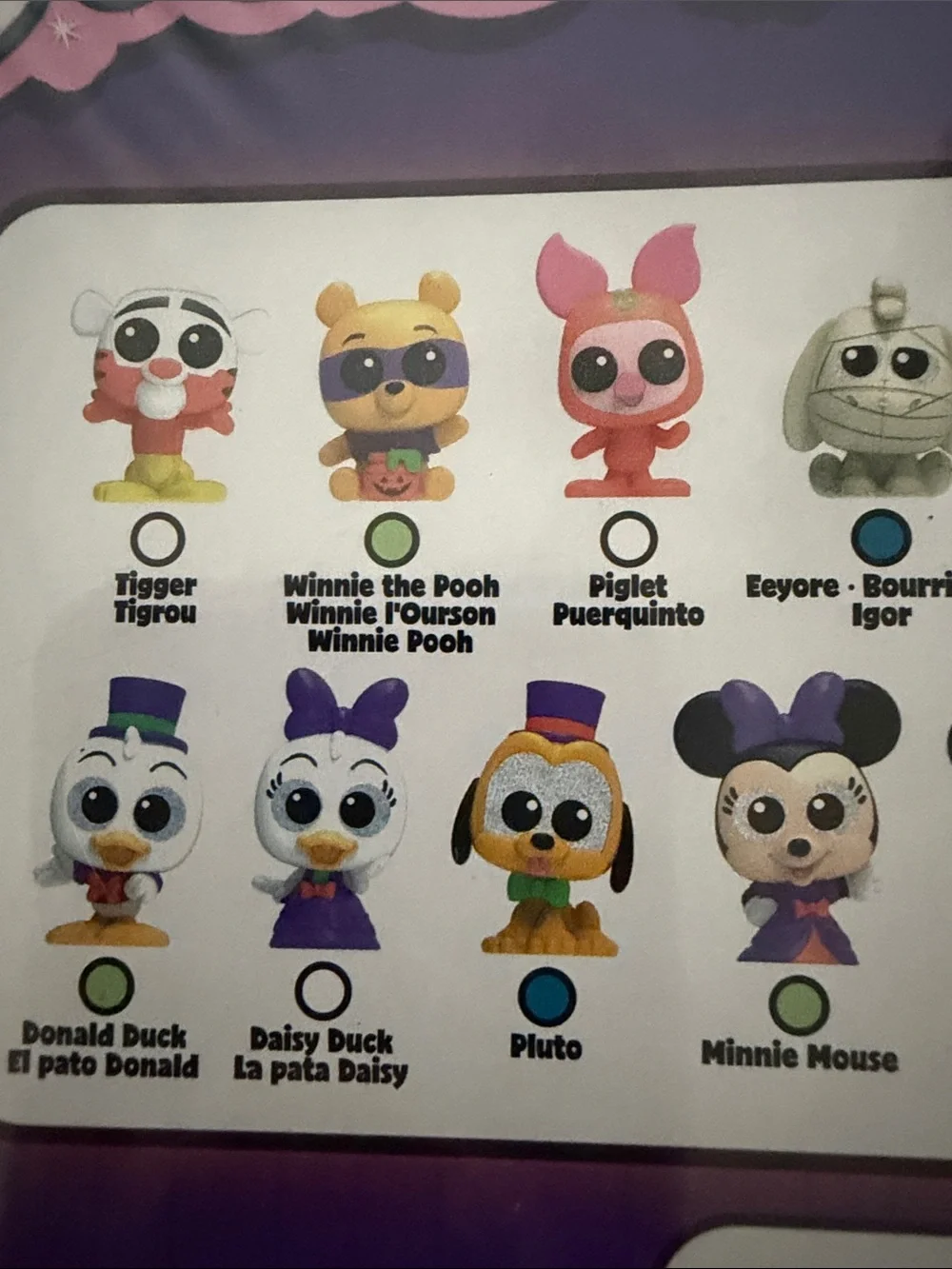 Disney Doorables Halloween Countdown Pack - Purple & Green